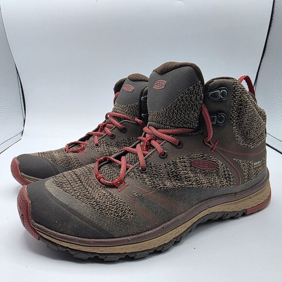 Keen Terradora II Mid Waterproof Womens Size 8 Brown Hiking Shoes Camping - Picture 4 of 13